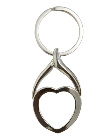Metal Heart Keyring